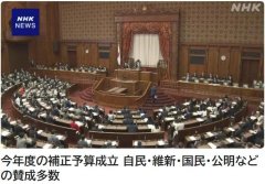 日本参议院通过2025财年补充预算案 总额达18.3万亿日元